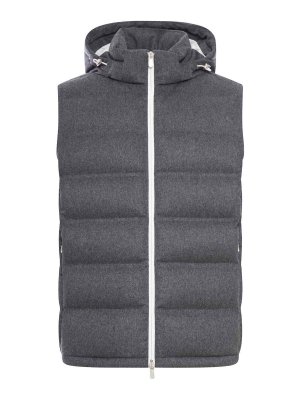 BRUNELLO CUCINELLI: Chaquetas y Chaquetones acolchados - Chaqueta Alcochada - Gris