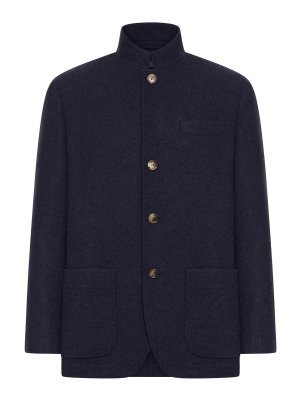 BRUNELLO CUCINELLI: カジュアルジャケット - カジュアルジャケット - ブルー