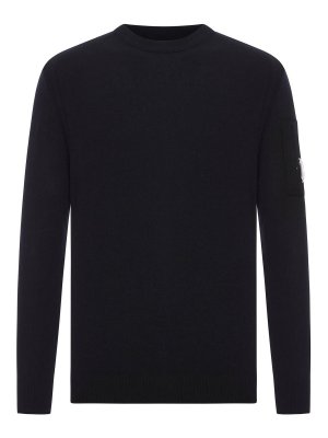 C.P. COMPANY: maglia collo rotondo - Maglia Girocollo In Lana Merino