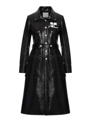 Courreges: Trenchcoats - Trenchcoat - Schwarz