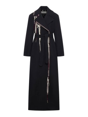 DRIES VAN NOTEN: giacche imbottite - Cappotto in lana decorata