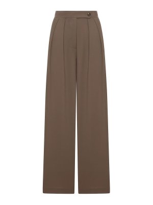 DRIES VAN NOTEN: casual trousers - Wide Pleated Trousers