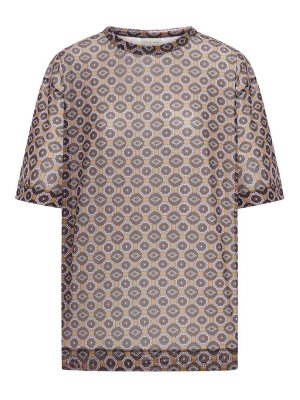 DRIES VAN NOTEN: t-shirt - T-shirt trasparente oversize