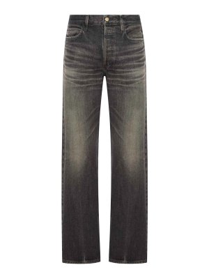 FEAR OF GOD: Jeans à jambe droite - Jean Droit - Noir