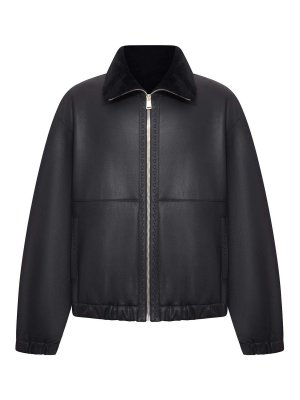 FENDI: leather jacket - Black Sheepskin Blouson