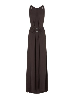 GIORGIO ARMANI: evening dresses - Long Dress In Triple Silk Georgette