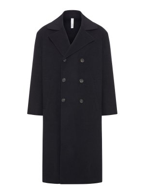 HEVO: long coats - Double-Breasted Wool Coat