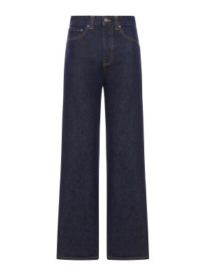 KHAITE: Jeans acampanados - Jeans Acampanados - Negro