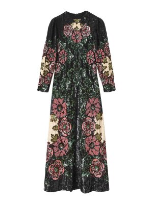 LA DOUBLEJ: maxi dresses - Sequin Embroidered Dress