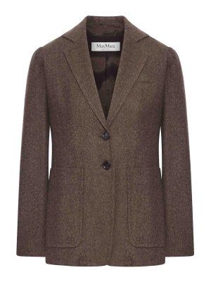 Max Mara: blazers - Wool Tweed Jacket