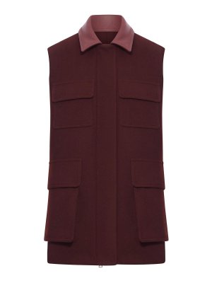 Max Mara: vests - Long Wool Alpaca And Cashmere Vest