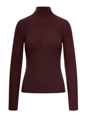 Max Mara: Tops & Tank tops - Ribbed Wool And Cashmere Turtleneck