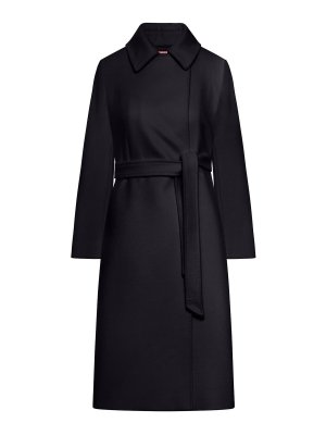Max Mara: Abrigos largos - Abrigo Largo - Negro