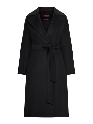 Max Mara: long coats - Cashmere Coat With Belt
