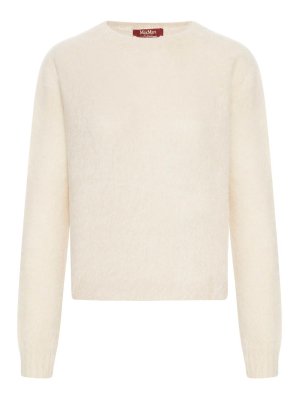 Max Mara: crew necks - Crew Neck Sweater In Mohair Blend Yarn