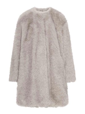Max Mara: Fur & Shearling Coats - Faux Fur Coat