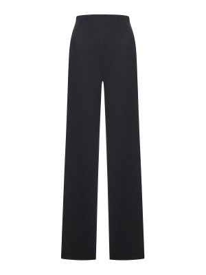 Max Mara: casual trousers - Satire Trousers In Wool Gabardine