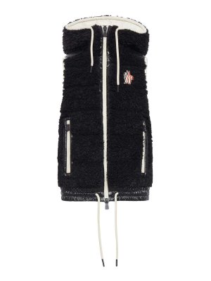 MONCLER: padded jackets - Teddy-Effect Padded Vest
