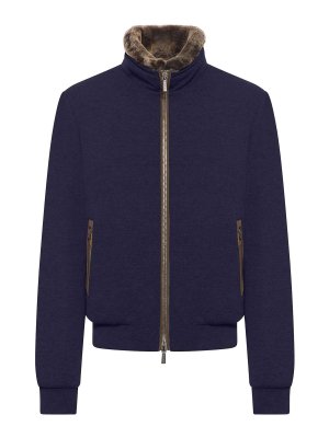 MOORER: Chaquetas Bomber - Chaqueta Bomber - Azul