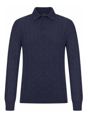 GRAN SASSO: polo shirts - Polo Shirt With Woven Pattern