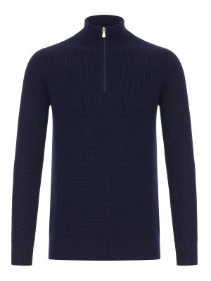 GRAN SASSO: maglia collo rotondo - Maglione Dolcevita In Lana Con Zip