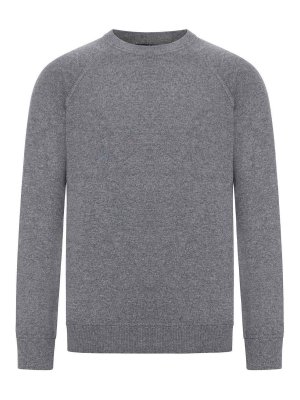 GRAN SASSO: Strickpullover mit Rundhalsausschnitt - Rundhalspullover - Grau