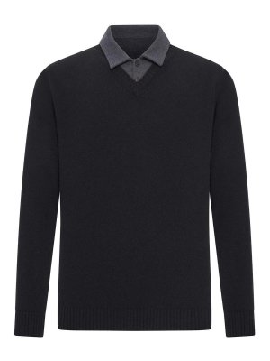 ROBERTO COLLINA: Poloshirts - Poloshirt - Schwarz