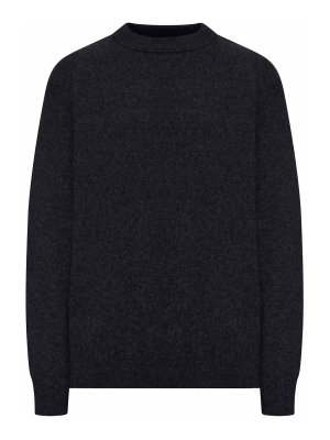 ROBERTO COLLINA: crew necks - Crew Neck Sweater In Melange Effect Wool