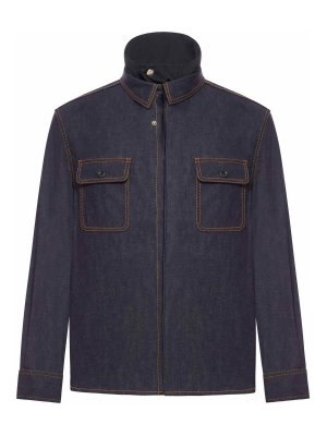 Sacai: shirts - Denim Overshirt