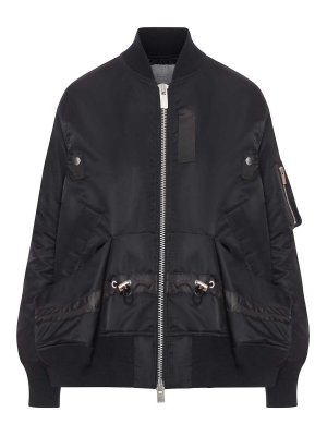 Sacai: bombers - Nylon Bomber Jacket
