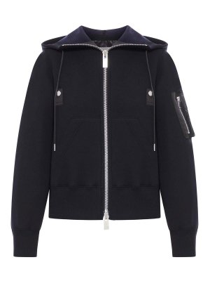 Sacai: giacche casual - Giacca con zip e cappuccio