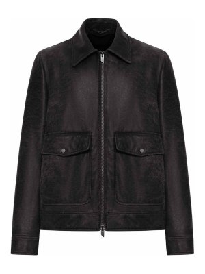 SALVATORE SANTORO: レザージャケット - レザージャケット - 黒