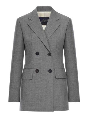SEAFARER: blazers - Bonnie Double-Breasted Wool Jacket