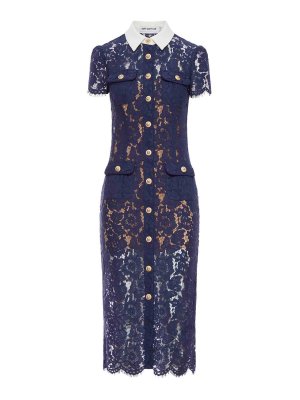 Self Portrait: knee length dresses - Lace Midi Dress