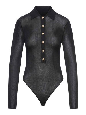 Self Portrait: crew necks - Knitted Bodysuit