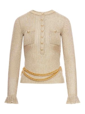 Self Portrait: Tops und Tank Tops - Top - Metallic