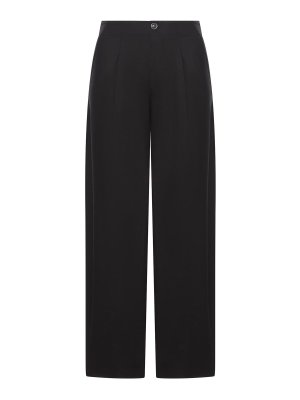 SOEUR: pantaloni casual - Pantaloni Daley in cotone nero a pieghe