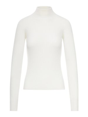 SPORTMAX: Suéteres con cuello pico - Suéter Cuello Redondo - Blanco