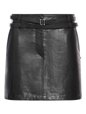 SPORTMAX: レザースカート - レザースカート - 黒