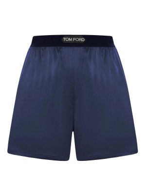 TOM FORD: pantaloni shorts - Shorts In Raso Di Seta Stretch