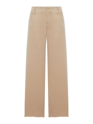 TRANSIT: casual trousers - Wide-Leg Trousers In Stretch Cotton Blend