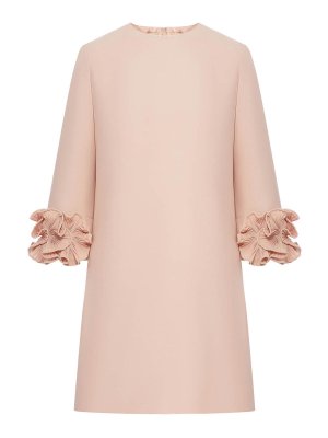 VALENTINO GARAVANI: cocktail dresses - Crepe Dress With Rouge