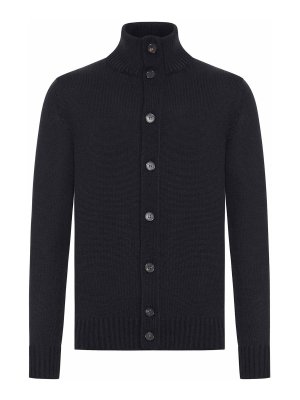ZANONE: cardigans - Wool High Neck Cardigan