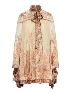 ZIMMERMANN: short dresses - Hypnotic Batman Sleeve Mini Dress