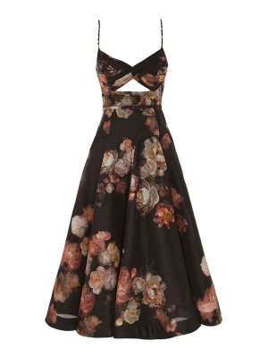 ZIMMERMANN: knee length dresses - Hypnotic Crossed Midi Dress