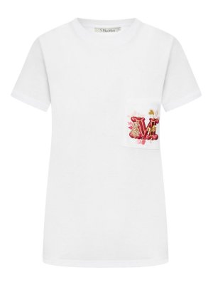 Max Mara: t-shirts - Nunzio T-Shirt In Cotton