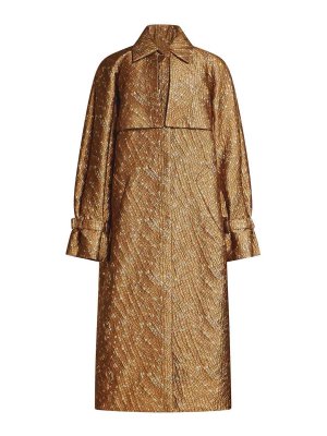 Max Mara: Trenchcoats - Trenchcoat - Metallic