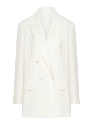 Max Mara: blazers - Double Breasted Cady Blazer