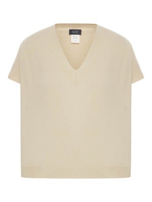 GRAN SASSO: Strickpullover mit Rundhalsausschnitt - Rundhalspullover - Nude