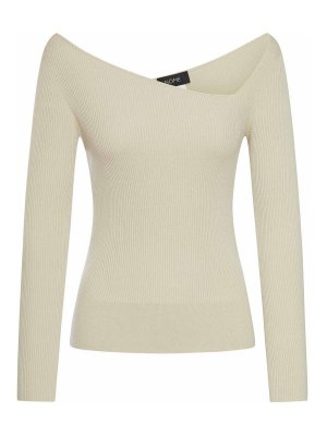 GRAN SASSO: crew necks - Sweater With Asymmetric Wide Neckline